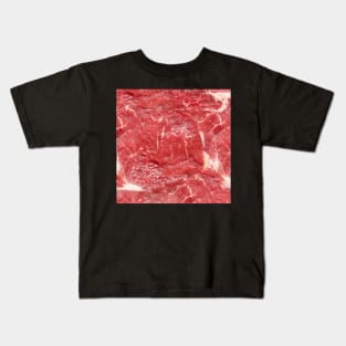 Raw Beef Steak Kids T-Shirt